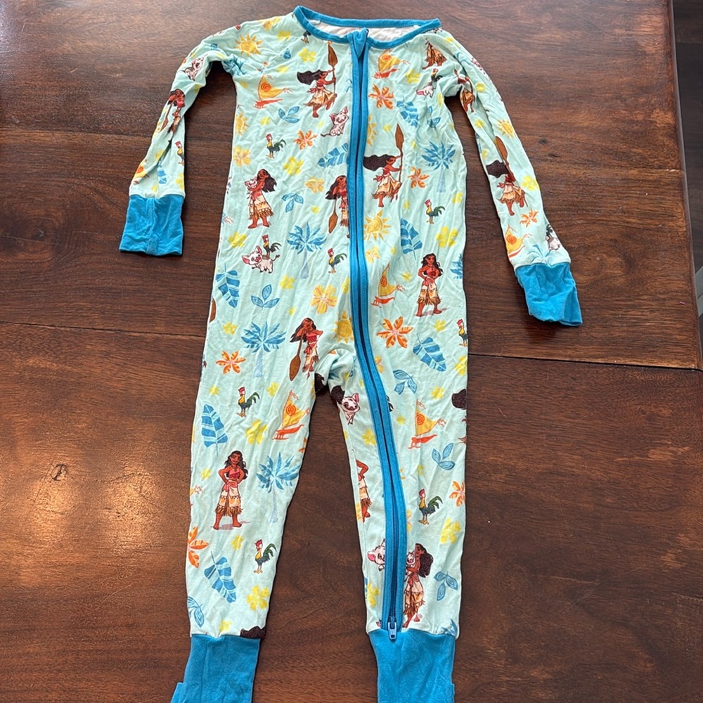 Little Sleepies Disney Moana Zippy size 18-24mon